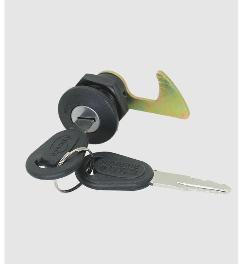 电动摩托车后尾箱锁踏板电动车后备箱锁电瓶车收纳箱配件 2号直钩