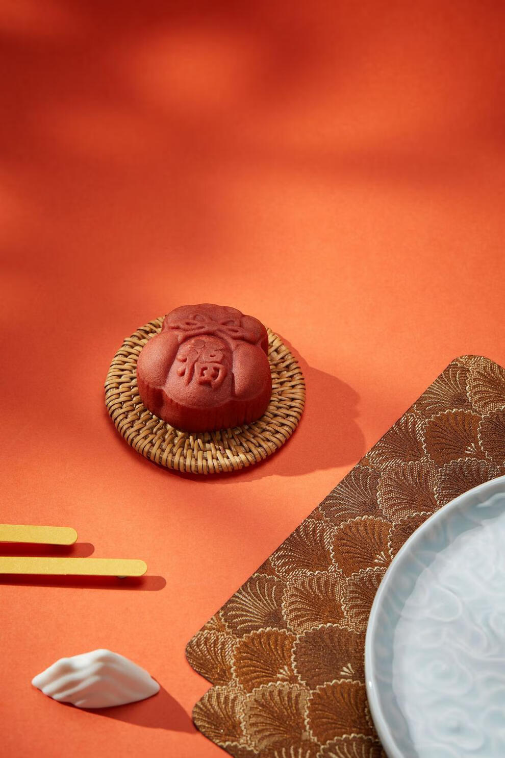 月饼厂家桃山皮中式糕点广式月饼中秋节月饼国潮创意宫廷月饼 莓好椰