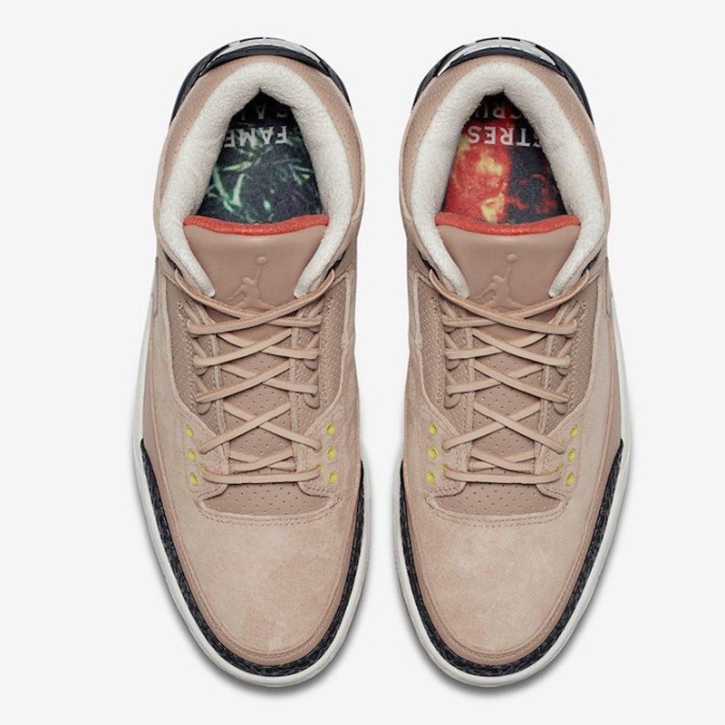 nike耐克男鞋airjordan3aj3休闲运动舒适男鞋减震篮球鞋av6683200卡其