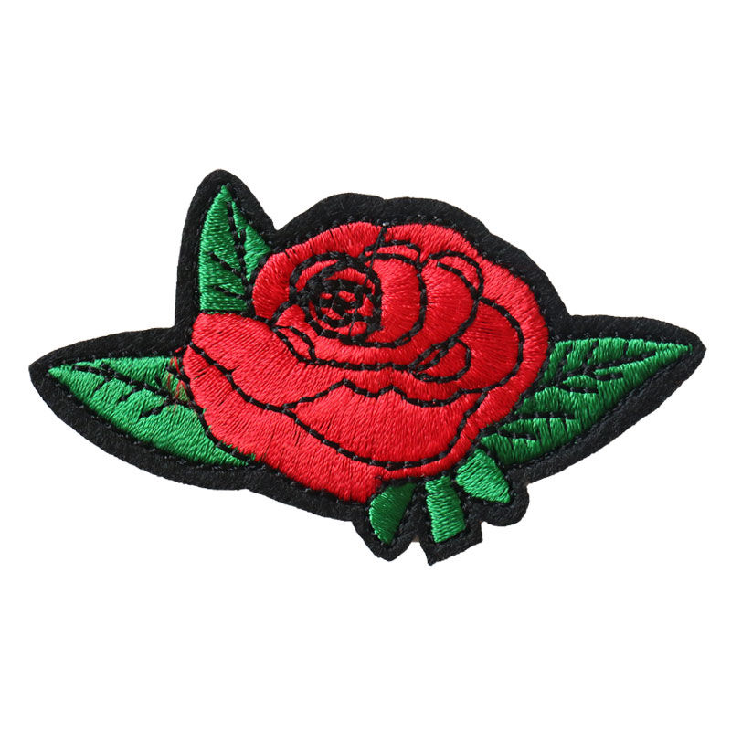 玫瑰花朵布贴衣服补丁贴花图案绣花贴片刺绣补贴裤子小号补洞贴5号