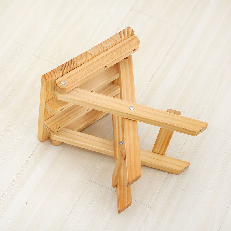 韬运志光小板凳小凳子家用实木小木凳孑折叠椅子实木马扎凳便携家用小