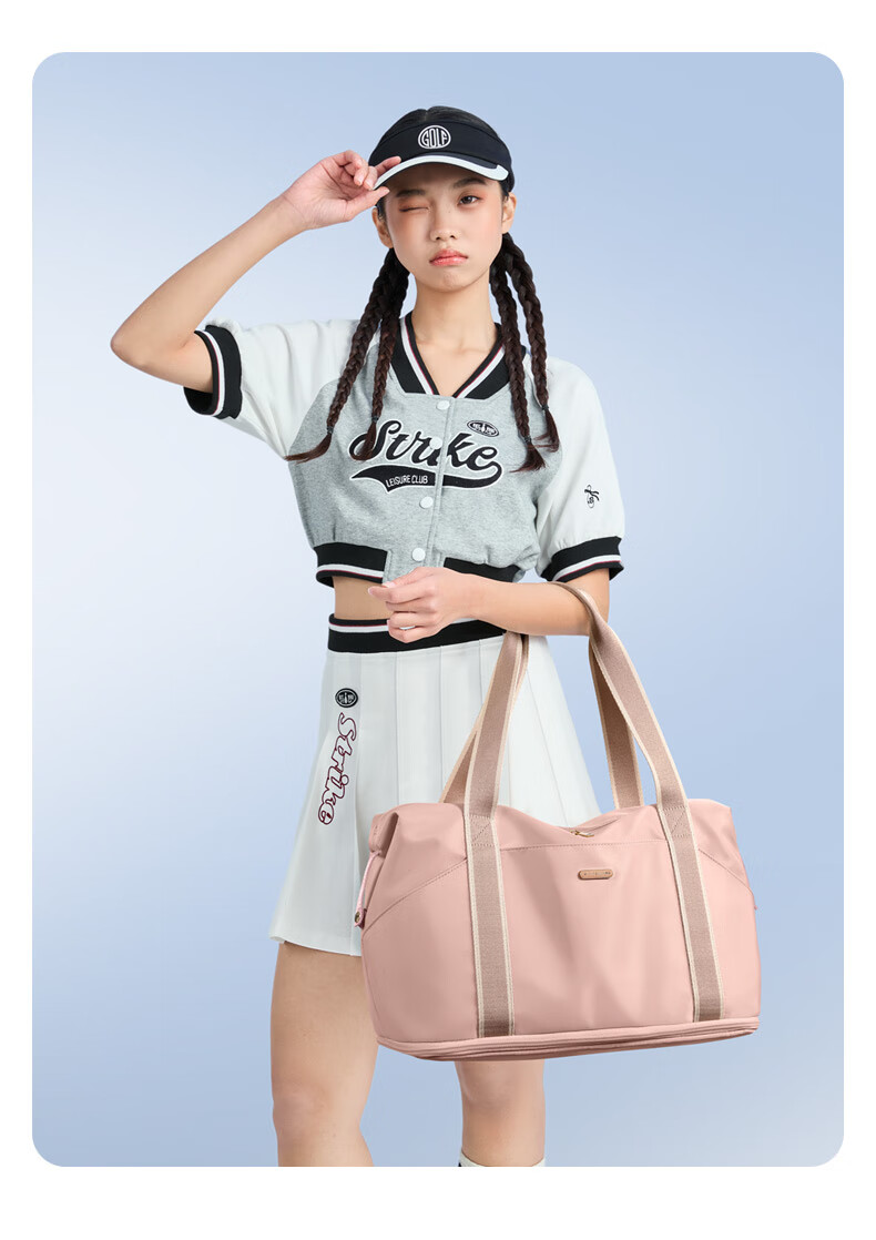 GOLF Handheld Travel Bag for Women, Expandable Sports Fitness Bag with Wet And Dry Separation, Clothing Bag for Business Trips And Travel, Shoulder Bag for Wome 6