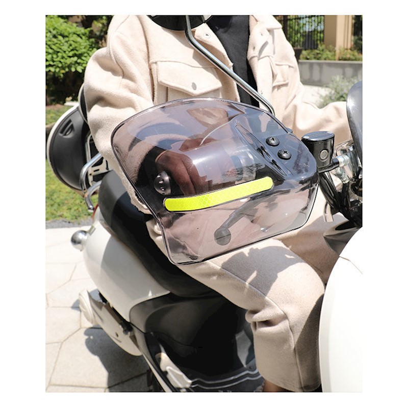 电动车护手罩挡风罩摩托车手把改装挡风板挡风避雨pvc加厚手护具 升级