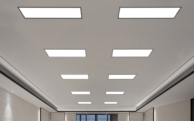 嵌入式长条灯条形led吸顶平板灯办公室过道商用天花板吊顶办公灯白框