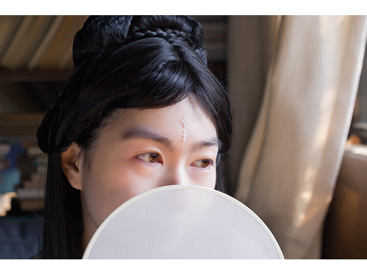 古风汉服水钻眉心贴 立体花钿彼岸花水晶钻 儿童贴纸古装额头配饰