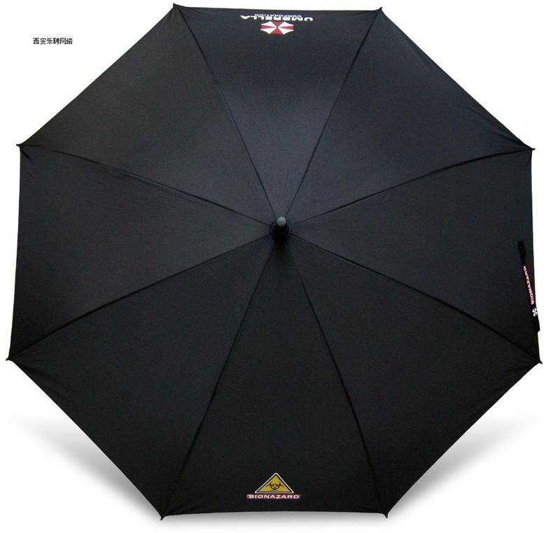 雨伞长柄生化危机双人碳纤维柄抗风大雨伞安布雷拉主题保护伞130cm 酷