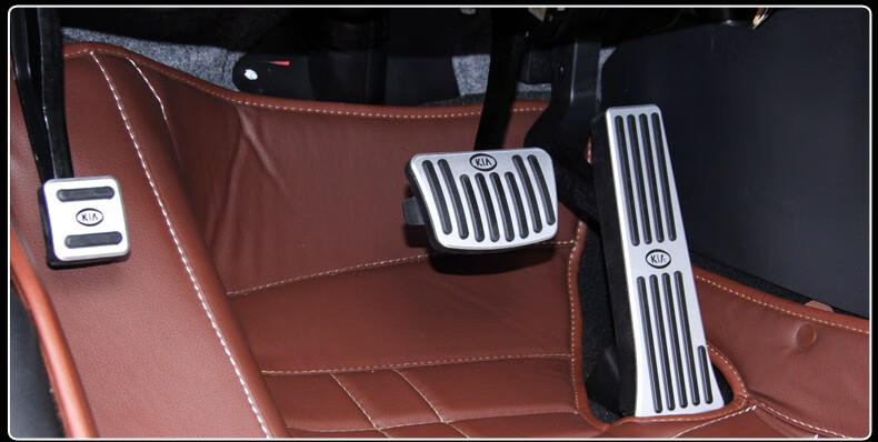 k5索兰托l佳乐改装专用铝合金脚刹防滑脚踏板1115款起亚k5蓝色自动挡