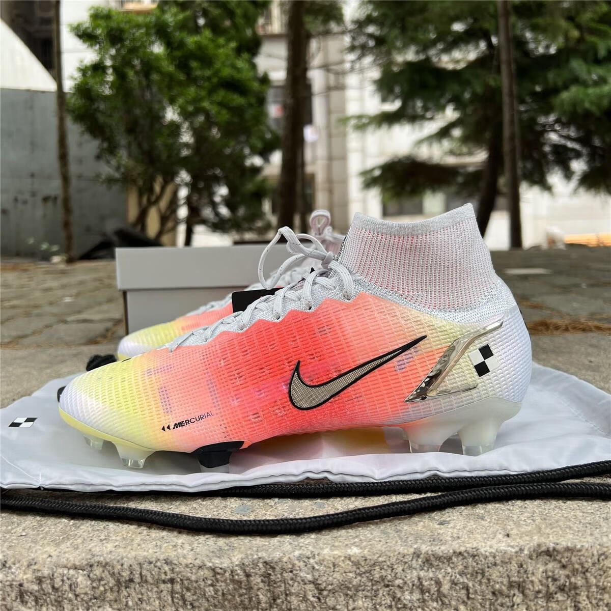 【自营官方旗舰店】刺客14超顶fg真草长钉训练高帮足球鞋男cv0959-108