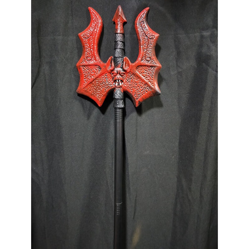 死神镰刀大号 死神镰刀万圣节道具恶魔叉国王权杖玩具大号儿童表演