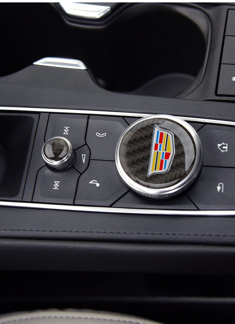 适用凯迪拉克中控旋转按钮贴片xt4 ct6 xt5 xt6 ct5内饰改装按键贴