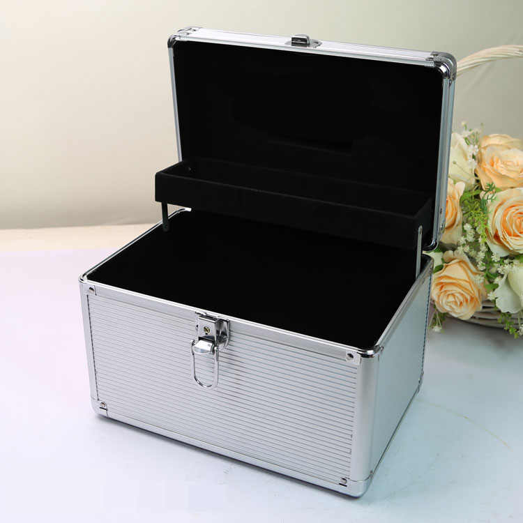 足疗技师大号大容量工具箱化妆箱美甲箱铝合金箱子美甲采耳手提箱
