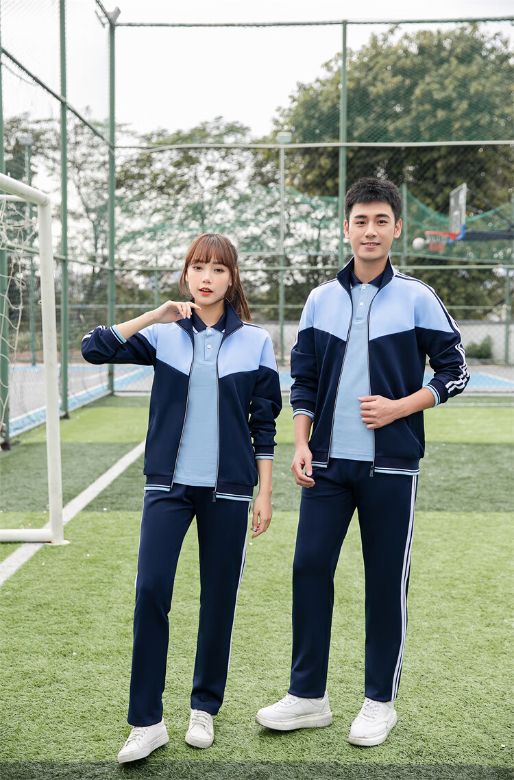 皮克狐中小学生校服套装春秋装2022新款南韩丝高中运动服初中班服小学