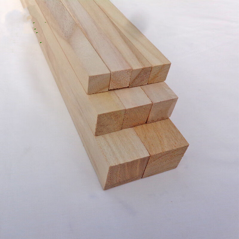 手工diy材料桐木条制作木屋模型装饰实木方条扁条小细木条子 长条t8