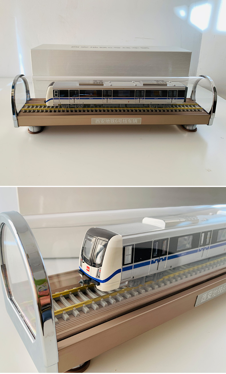 168原厂地铁模型轨道交通西安地铁2号线3号线469号线仿真收藏沙盘送礼