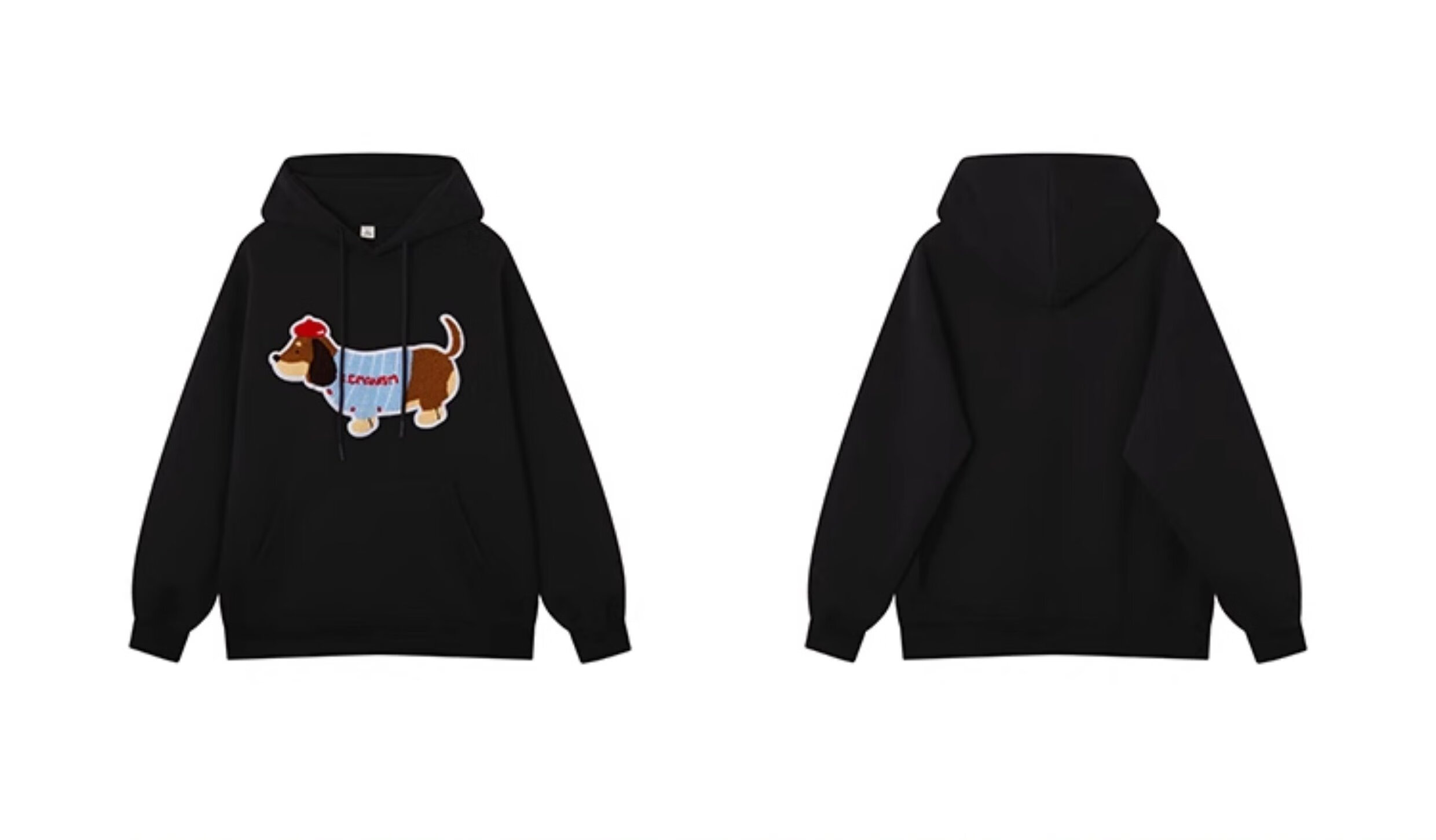 LEMANISM Sweatshirt for Men, Sausage Dog 2025 Spring And Autumn Long-Sleeve T-Shirt, Hooded Pullover, Loose-Fitting Couple's Jacket for Wome 26