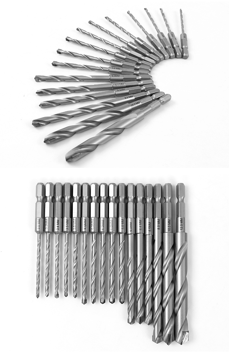 六角柄水泥钻多功能硬质合金冲击钻头混泥土大理石陶瓷砖墙壁打孔