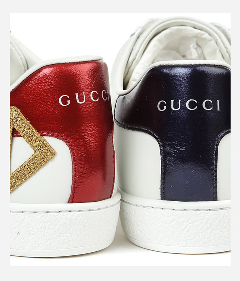 gucci 古驰 gucci男鞋 男士ace系列牛皮贴花刺绣小白鞋休闲运动鞋