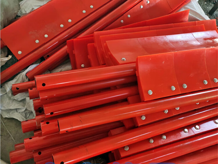 皮带输送机清扫器h型p型刮板刮刀聚氨酯弹簧输送带刮料器刮泥板