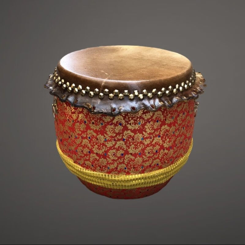 醒狮鼓18寸舞狮鼓头层水牛皮鼓佛山狮鼓锣鼓大鼓龙舟龙船鼓1614寸红色