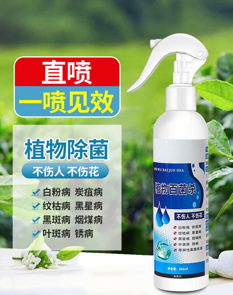 白粉病药多菌灵剂月季黑斑病多肉烟煤病花卉植物多菌菌灵 120毫升一瓶