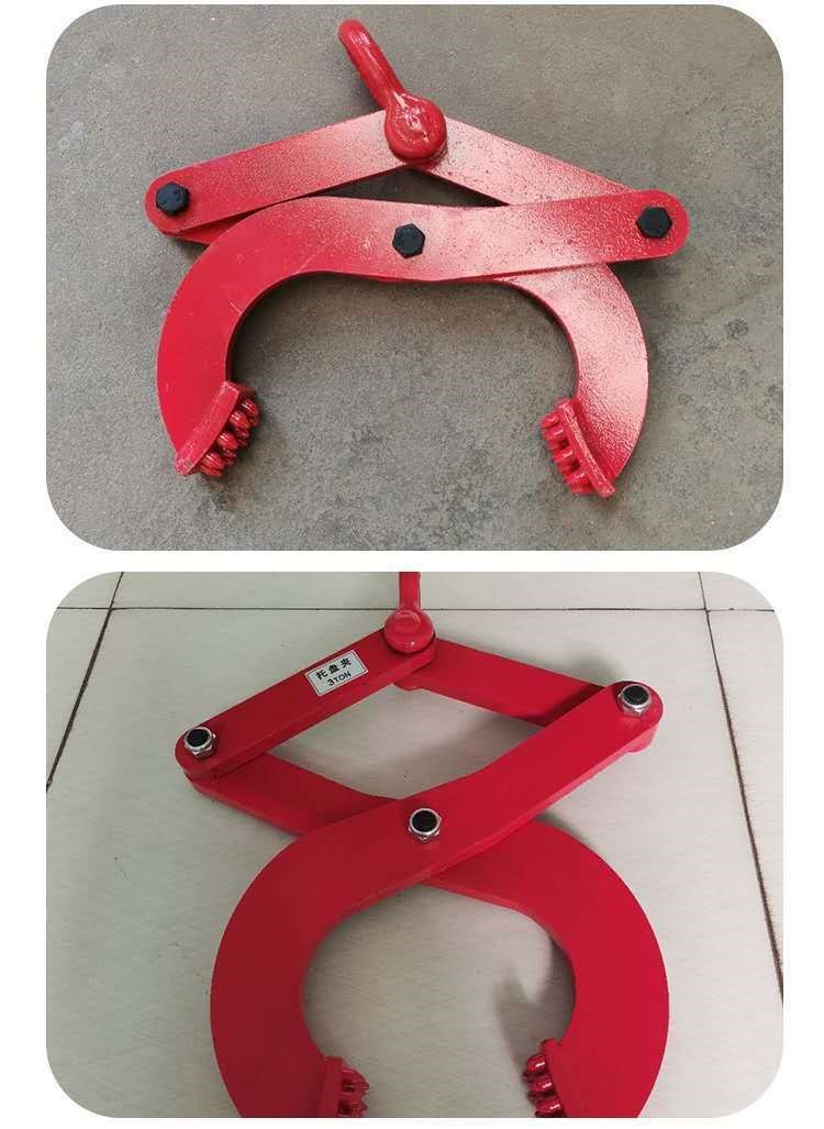 钻板夹托盘夹起重夹钳木托夹木板夹子吊具货柜夹木材夹具吊装2吨5米