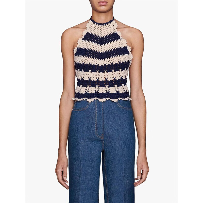 古驰(gucci)女款 钩编针织背心 622209xkbcu xl【图片 价格 品牌 报价