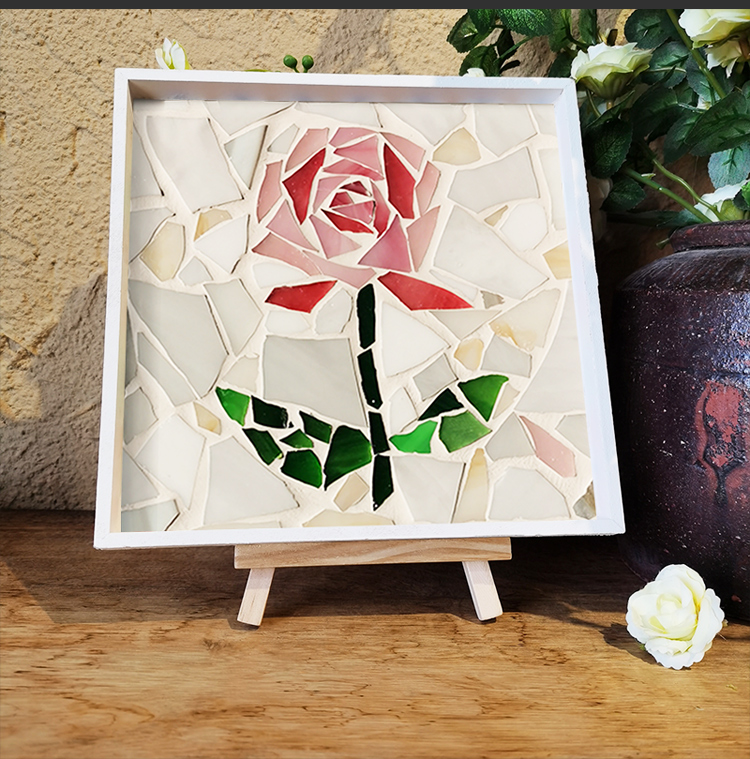 diy蒂凡尼云母片马赛克透明透光彩色碎玻璃碎片不规则自由石手工咖啡