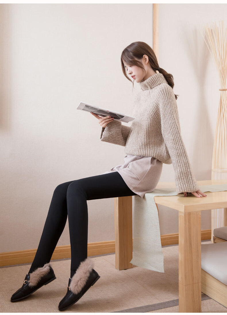 内衣 打底裤袜 浪莎(langsha) 浪莎 连裤袜女光腿神器春秋冬季裸感外