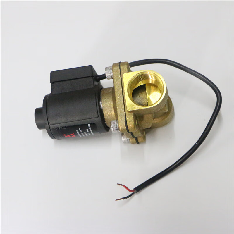 埃美柯电磁阀754黄铜ac220v加厚电动开关阀常闭型防水电控阀内丝螺纹