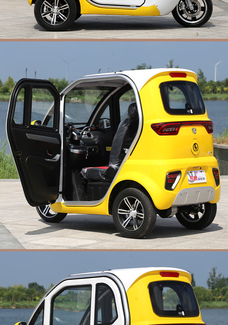 新款东威a7国标电动三轮车成人可挂牌锂电池家用全封闭休闲代步车女士