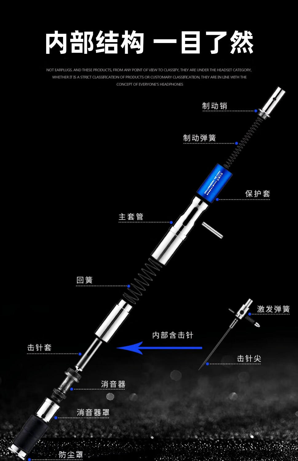 消音固钉器组装图图片