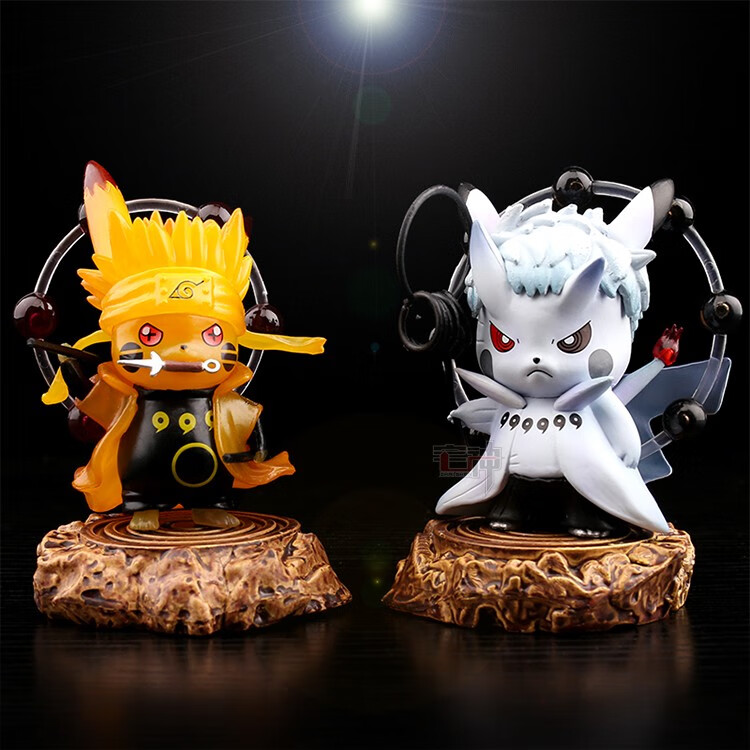 火影忍者手办q版鸣人宇智波鼬佐助带土公仔模型周边场景皮卡丘佐助高