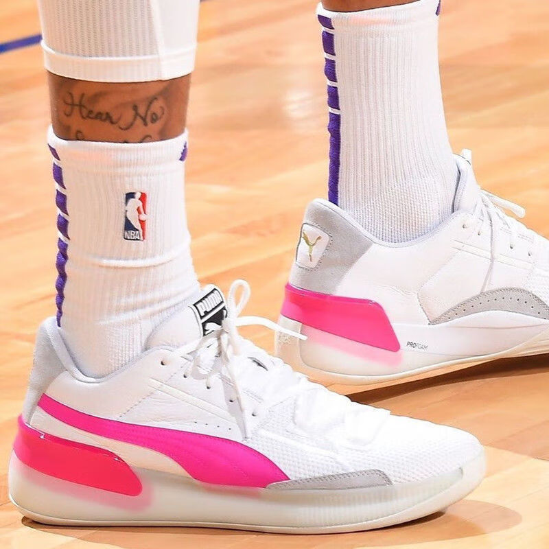 haedwood库兹马篮球鞋男黑白低帮休闲缓震耐磨实战球鞋 黑红2代 40