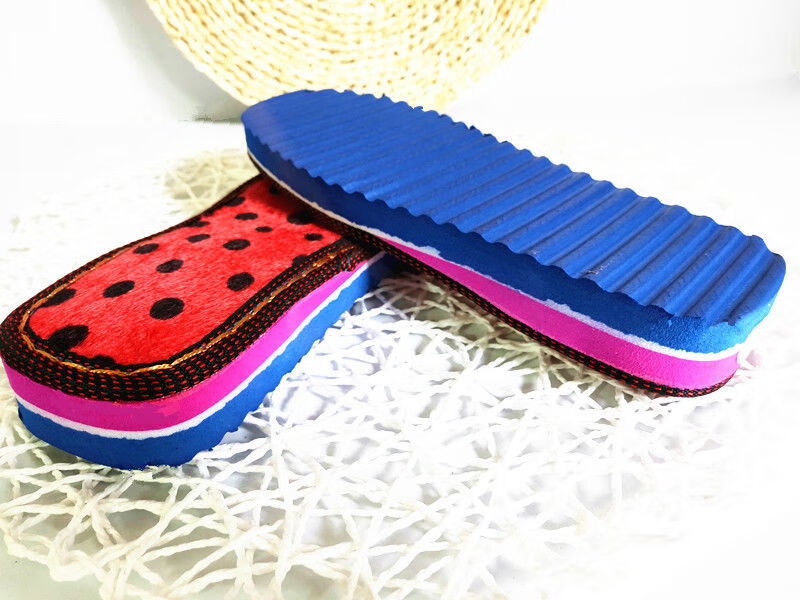 孺子牛毛绒面防滑底泡沫毛线底纯手工棉鞋棉拖鞋鞋底海绵鞋帮套餐缝合