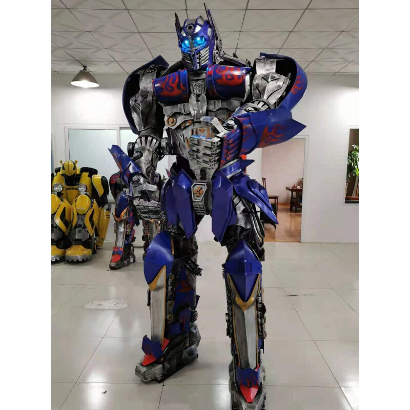25米真人版高跷变形金刚擎天柱大黄蜂可穿戴演出服装cosplay衣服成人