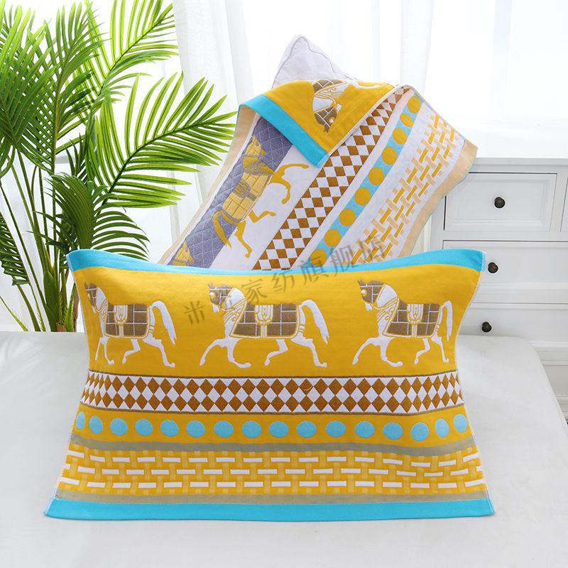 枕巾一对加大加厚情侣枕头巾批发 3层52*78厘米往后余生绿色一对