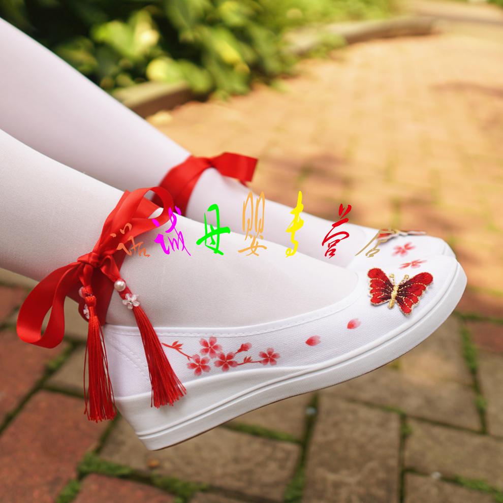 女童古鞋古代鞋子古风儿童夏新款古装学生汉服老北京中国风布鞋汉元素