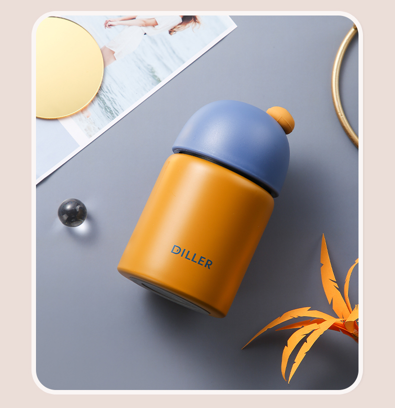 迪乐贝尔diller小容量保温杯男女迷你小号小巧便携简约随身携带口袋小