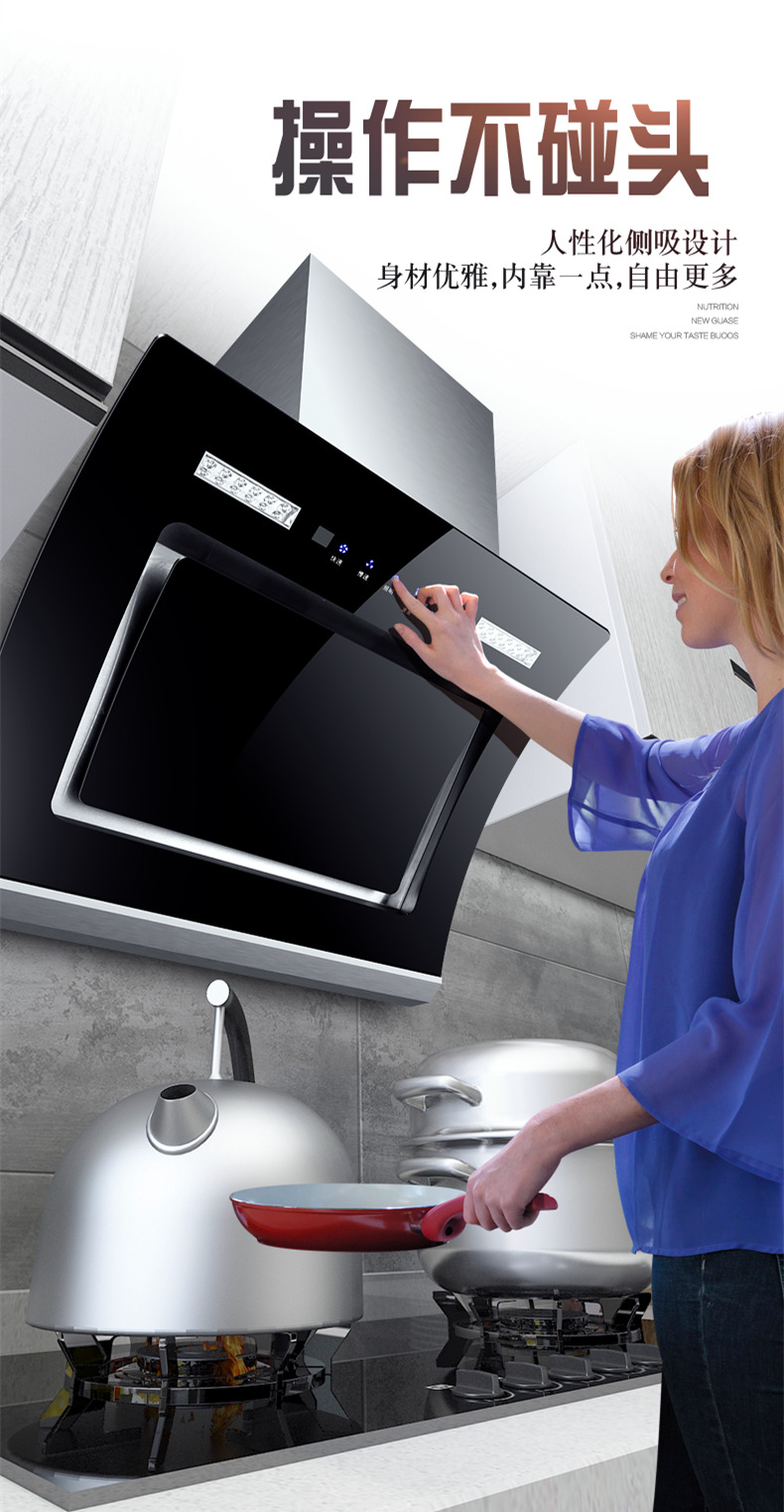 迷你小公寓抽油烟机600mm宽单灶小户型小尺寸60cm 500mm抽油烟机侧吸