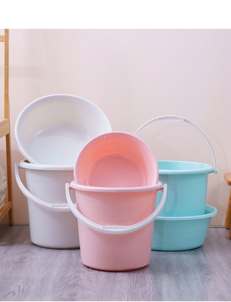 家庭清洁必备精品大容量塑料水桶手提洗澡桶家用储水桶学生宿舍特大号