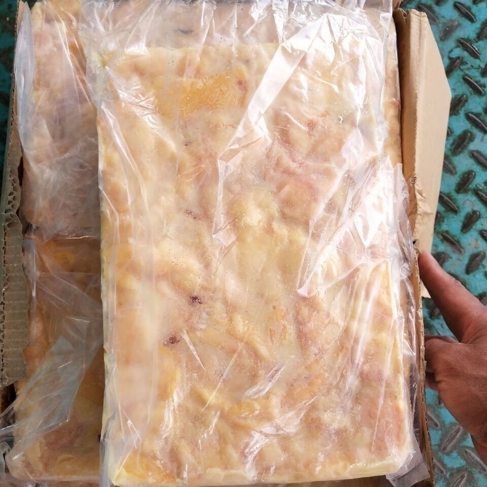 新鲜鸡油冷冻老母鸡油生鸡油黄色老鸡油食堂酒店专用18斤/箱6包 苏浙