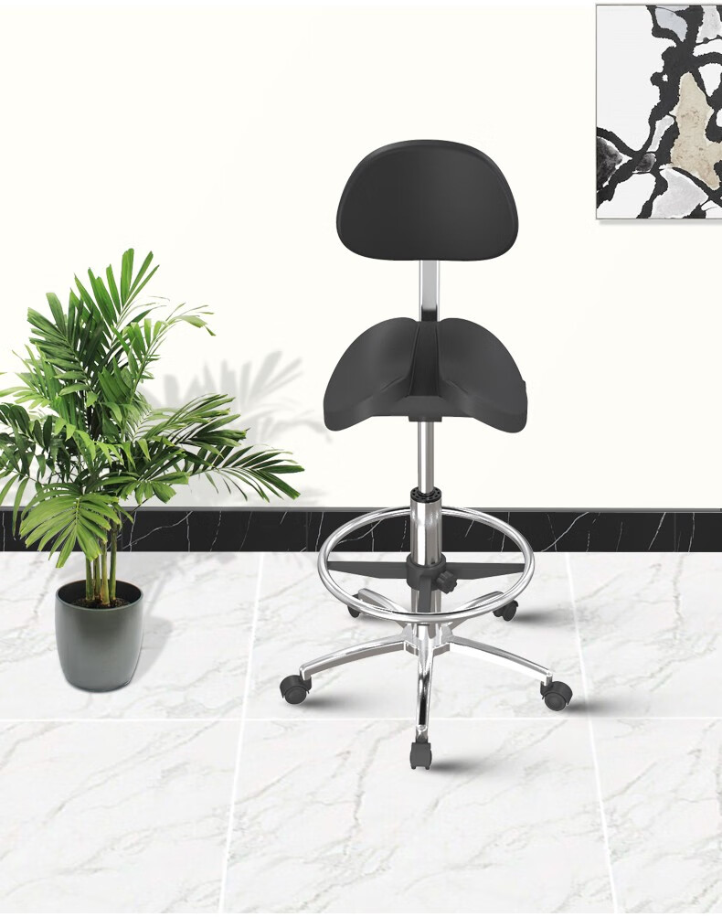 壹巢马鞍椅可升降骑马椅人体工学旋转电脑椅半站立式马椅子医疗美容