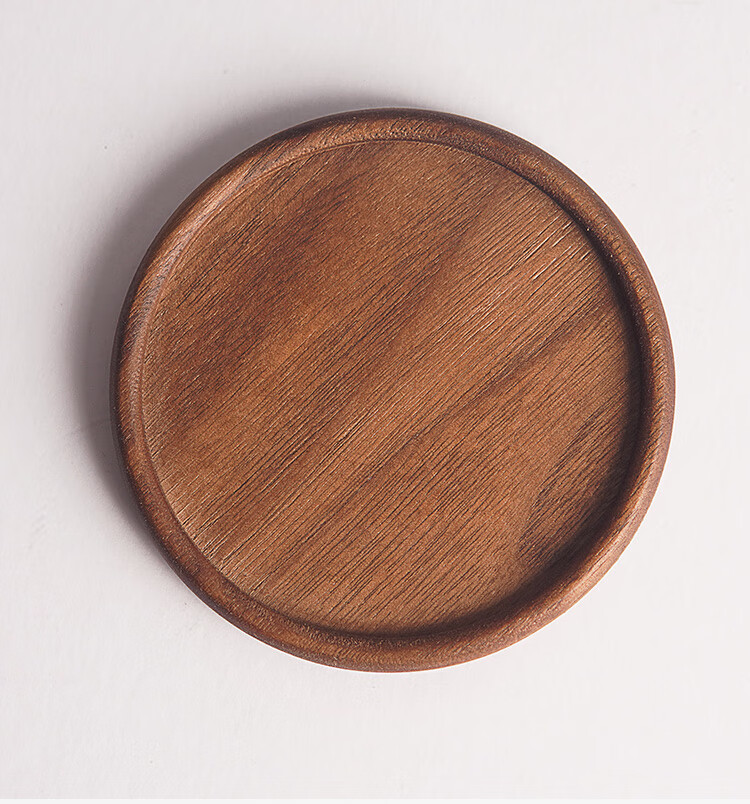 拓进德国进口品质日式黑胡桃木隔热杯垫实木茶杯垫家用方形茶托隔热垫