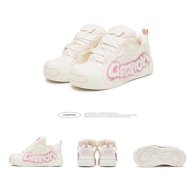 Champion American Champion Sneakers for Women And Men, Puffy Jelly Shoes, Thick-Soled Casual Loafers, 25SST17 16