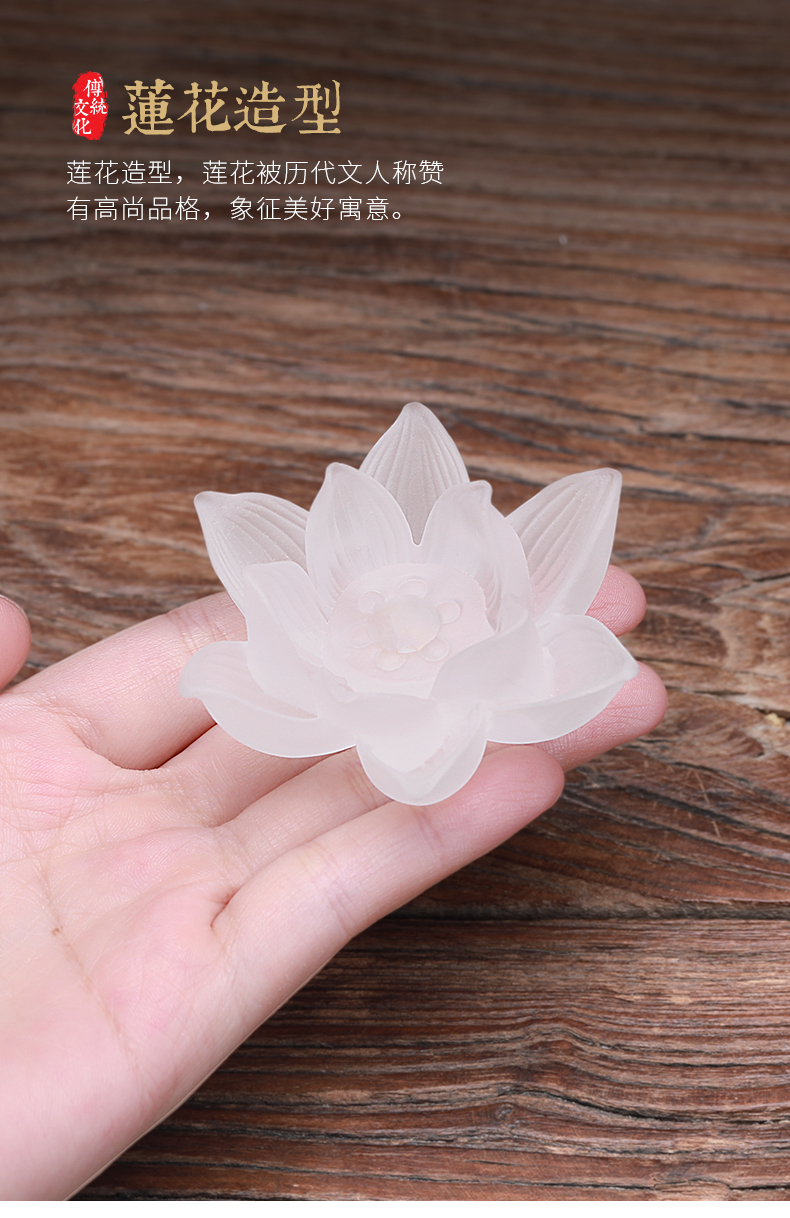 香夹家用熏香室内香薰炉创意摆件 琉璃莲花香插 艾草线香200g/约450支