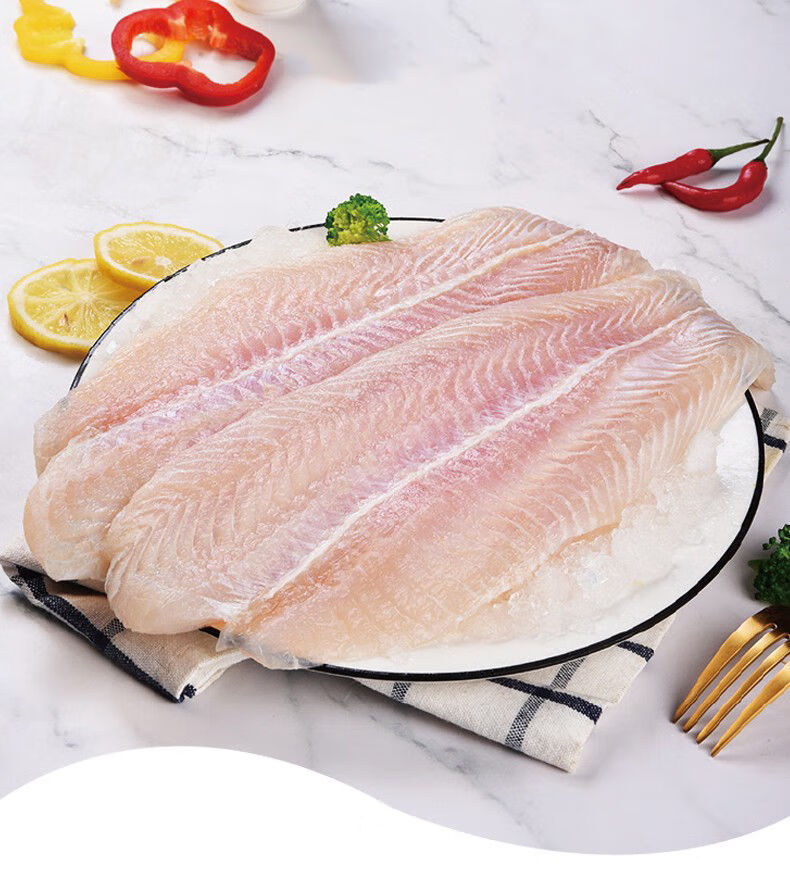 无刺无骨去皮龙利鱼片火锅食材巴沙鱼片新鲜冷冻康如四云二斤装