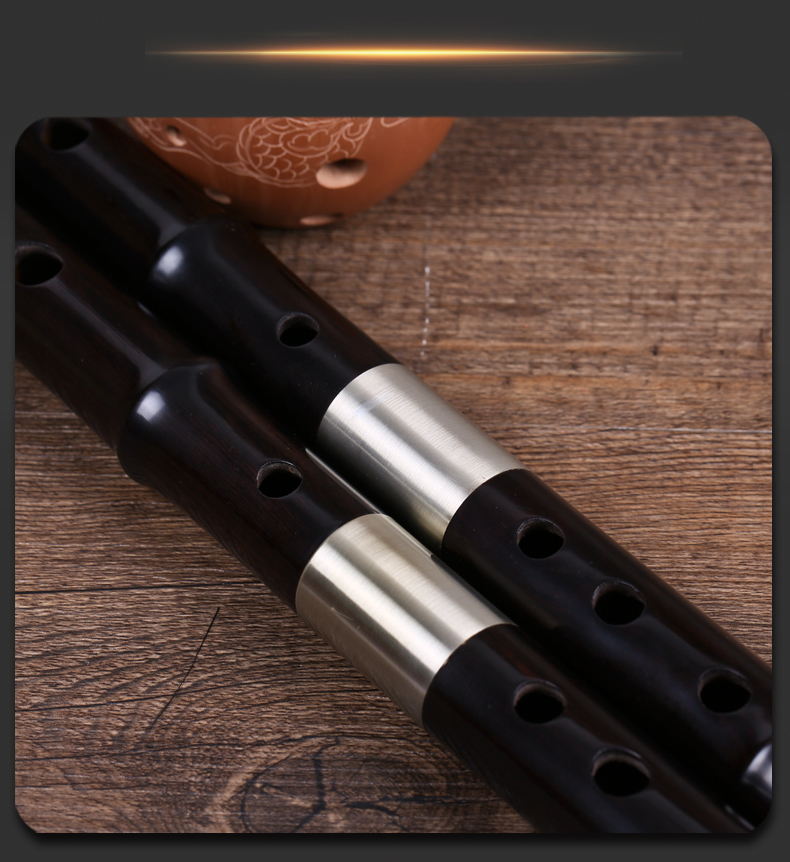 黑紫檀笛子檀韵806戈建明精制笛子乐器专业演奏乐器依之木g调