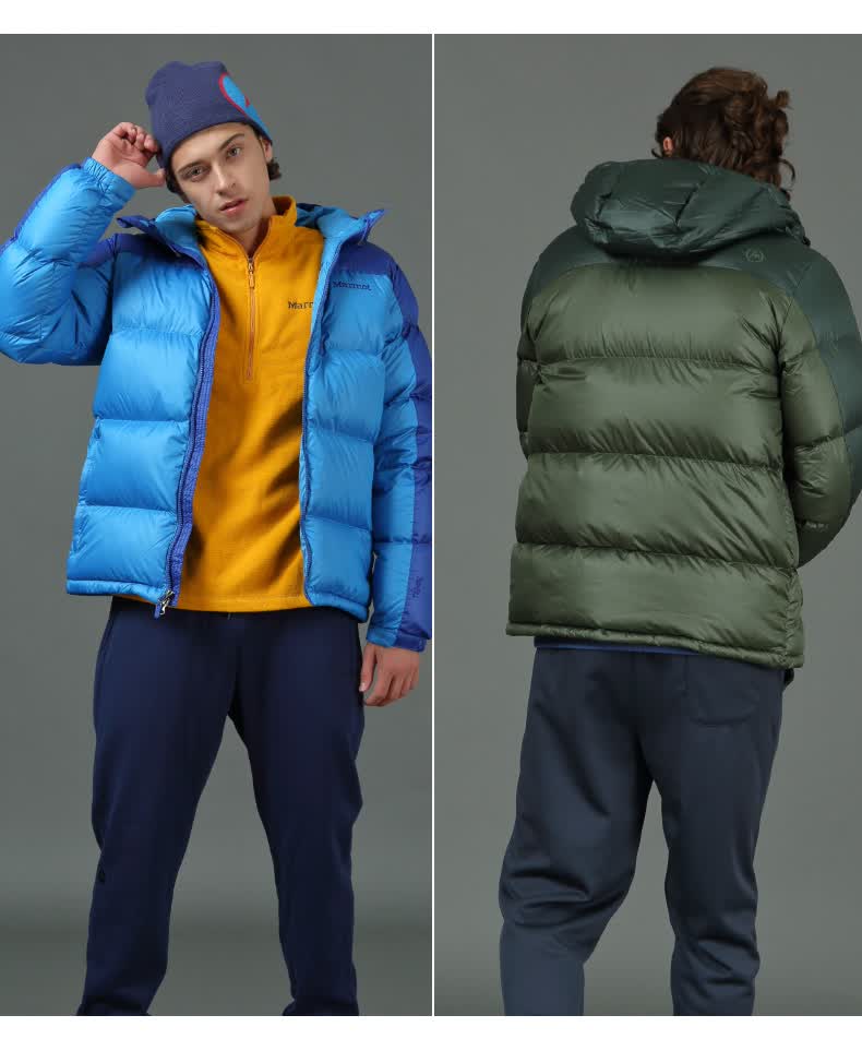 顶级户外 土拨鼠 Marmot V73263 185克700蓬拒水鹅绒 男士面包羽绒服 图18