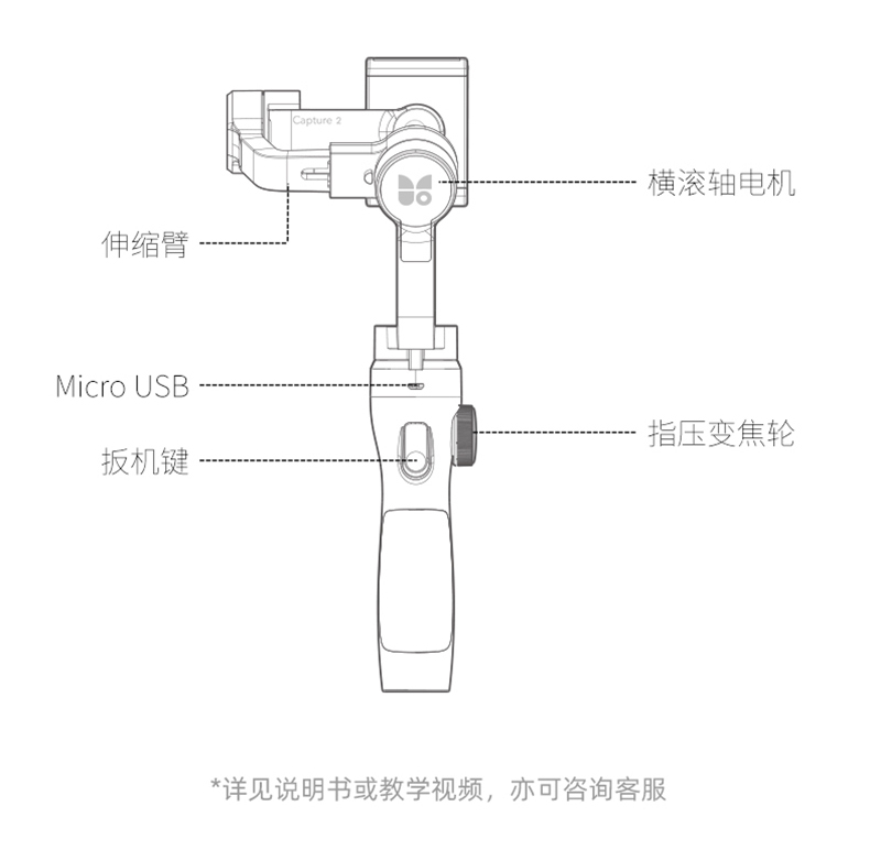 灏涵灏涵360自动旋转自拍杆手机拍照智能跟拍神器蓝牙无线苹果华为