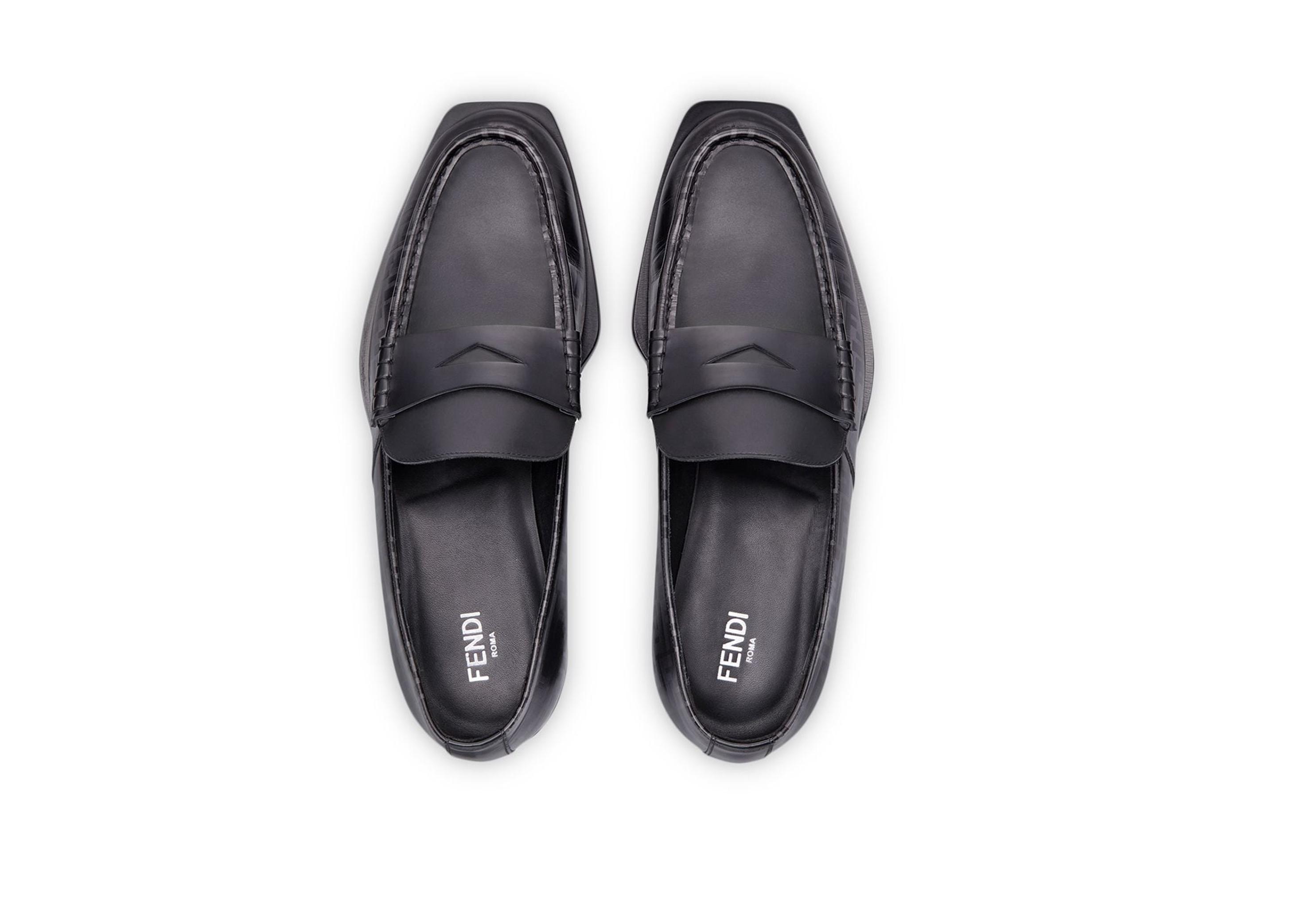 芬迪(fendi)20秋冬男士ff图案乐福鞋 黑色 uk8【图片 价格 品牌 报价